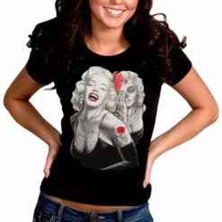Bewild Cool Funny & Offensive Marilyn Monroe Smile Now Cry Later Girl's T-Shirt