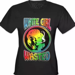 Bewild Marilyn Monroe - White Girl Wasted Girl's T-Shirt Cool Funny & Offensive