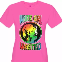 Bewild Marilyn Monroe - White Girl Wasted Girl's T-Shirt Cool Funny & Offensive