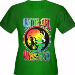 Bewild Marilyn Monroe - White Girl Wasted Girl's T-Shirt Cool Funny & Offensive