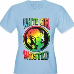 Bewild Marilyn Monroe - White Girl Wasted Girl's T-Shirt Cool Funny & Offensive