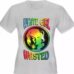 Bewild Marilyn Monroe - White Girl Wasted Girl's T-Shirt Cool Funny & Offensive