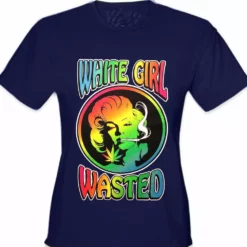 Bewild Marilyn Monroe - White Girl Wasted Girl's T-Shirt Cool Funny & Offensive