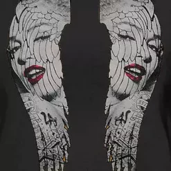 Bewild Cool Funny & Offensive Marilyn Monroe Wings Girls T-Shirt