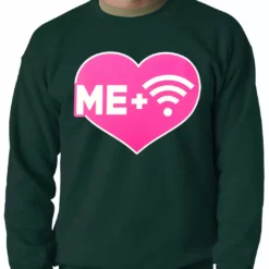 Bewild Me + Wifi = <3 Adult Crewneck Cool Funny & Offensive 11 Bewild Me + Wifi = <3 Adult Crewneck Cool Funny & Offensive
