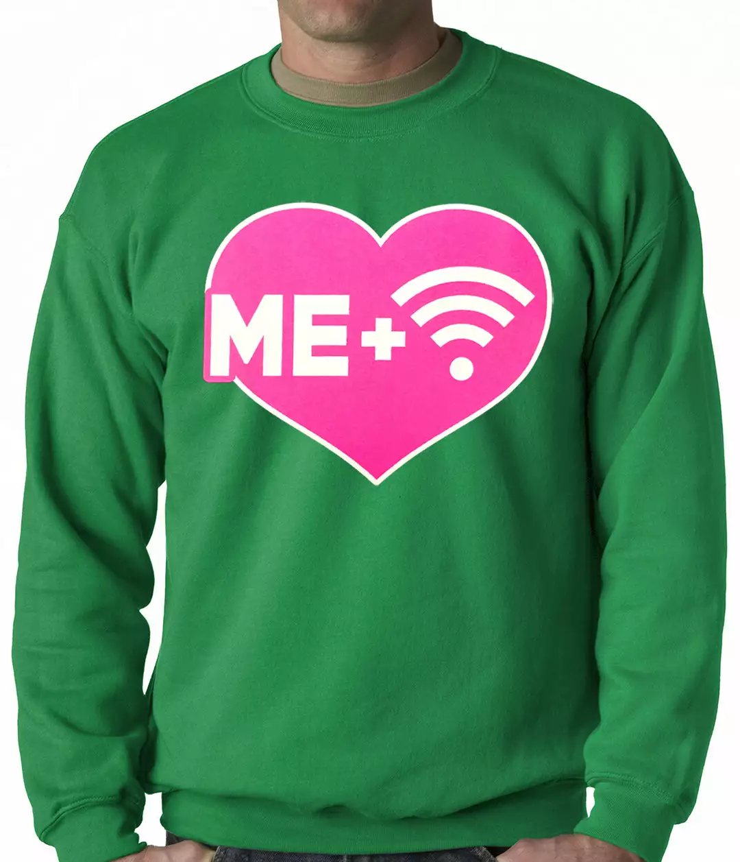 Bewild Me + Wifi = <3 Adult Crewneck Cool Funny & Offensive 7 Bewild Me + Wifi = <3 Adult Crewneck Cool Funny & Offensive