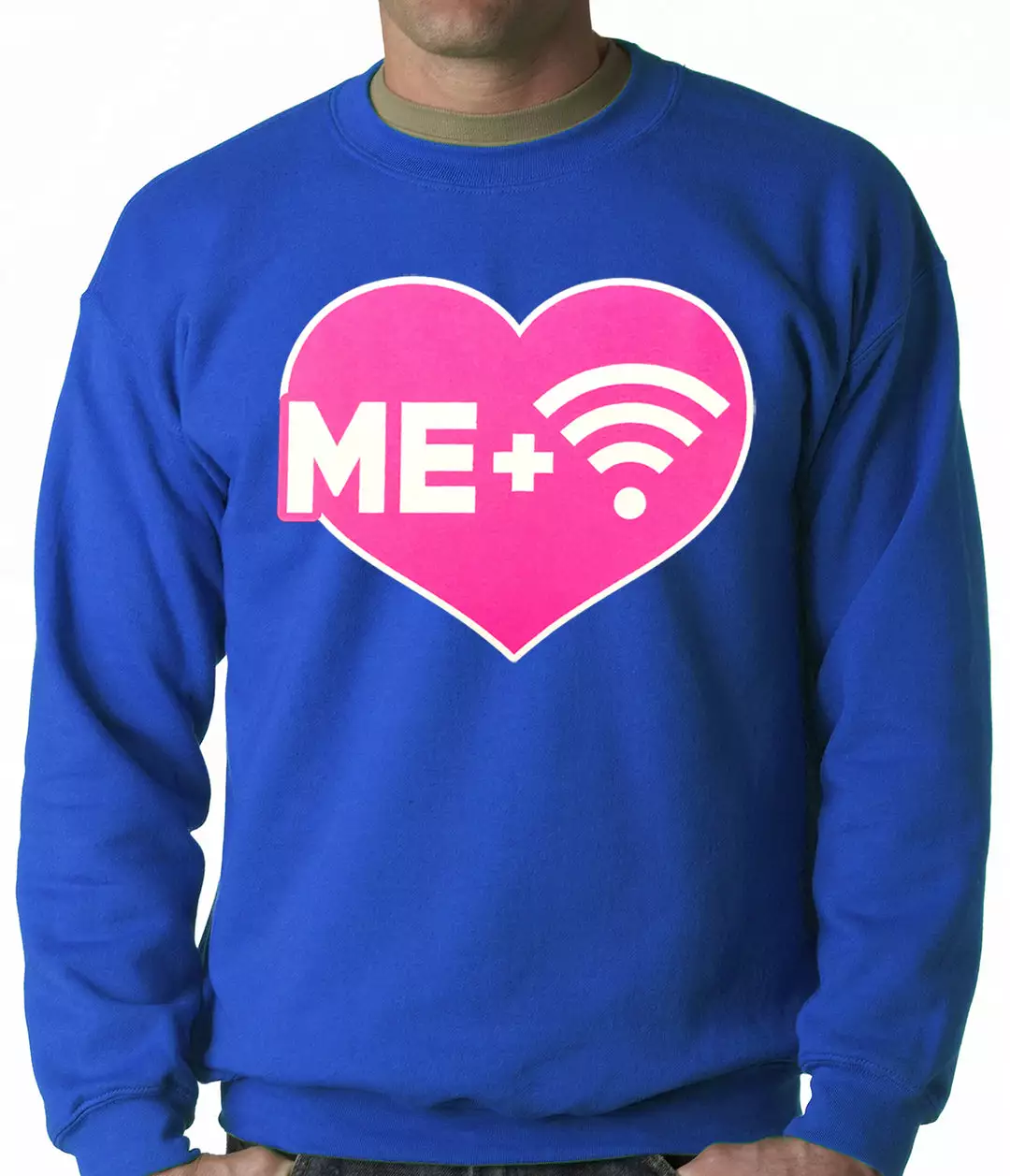 Bewild Me + Wifi = <3 Adult Crewneck Cool Funny & Offensive 9 Bewild Me + Wifi = <3 Adult Crewneck Cool Funny & Offensive