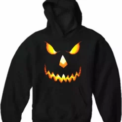 Bewild Halloween Prints Mean Pumpkin Head Halloween Hoodie