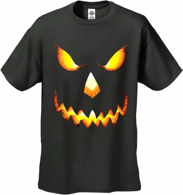 Bewild Halloween Prints Mean Pumpkin Head Halloween Men's T-Shirt 7 Bewild Halloween Prints Mean Pumpkin Head Halloween Men's T-Shirt