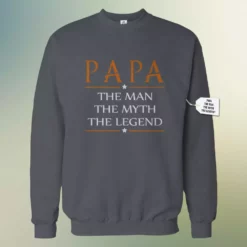 Bewild Positive Reinforcement Mens Papa - The Man, The Myth, The Legend Fathers Day Adult Crewneck 1748 13 Bewild Positive Reinforcement Mens Papa - The Man, The Myth, The Legend Fathers Day Adult Crewneck 1748