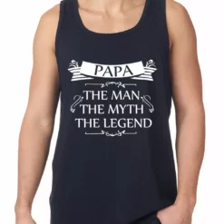 Bewild Mens Papa - The Man, The Myth, The Legend Fathers Day Tank Top