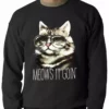 Bewild Meow's It Going Funny Cat Adult Crewneck 1 Bewild Meow's It Going Funny Cat Adult Crewneck