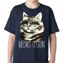 Bewild Meow's It Going Funny Cat Kids T-shirt