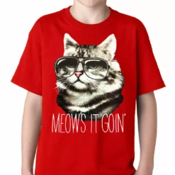Bewild Meow's It Going Funny Cat Kids T-shirt