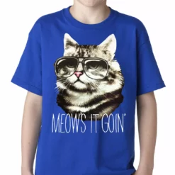 Bewild Meow's It Going Funny Cat Kids T-shirt