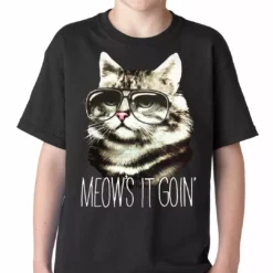 Bewild Meow's It Going Funny Cat Kids T-shirt
