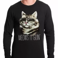 Bewild Meow's It Going Funny Cat Thermal Shirt