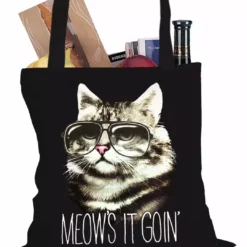 Bewild Meow's It Going Funny Cat Tote Bag