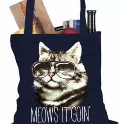 Bewild Meow's It Going Funny Cat Tote Bag