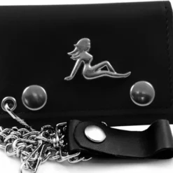 Bewild Metal Trucker Babe Genuine Leather Chain Wallet Wallets & Chains