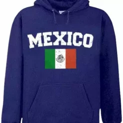 Bewild Mexico Vintage Flag International Hoodie Nationality & Ethnic