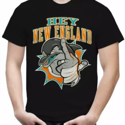 Bewild Miami Fan - Hey New England Mens T-shirt Sport Inspiration