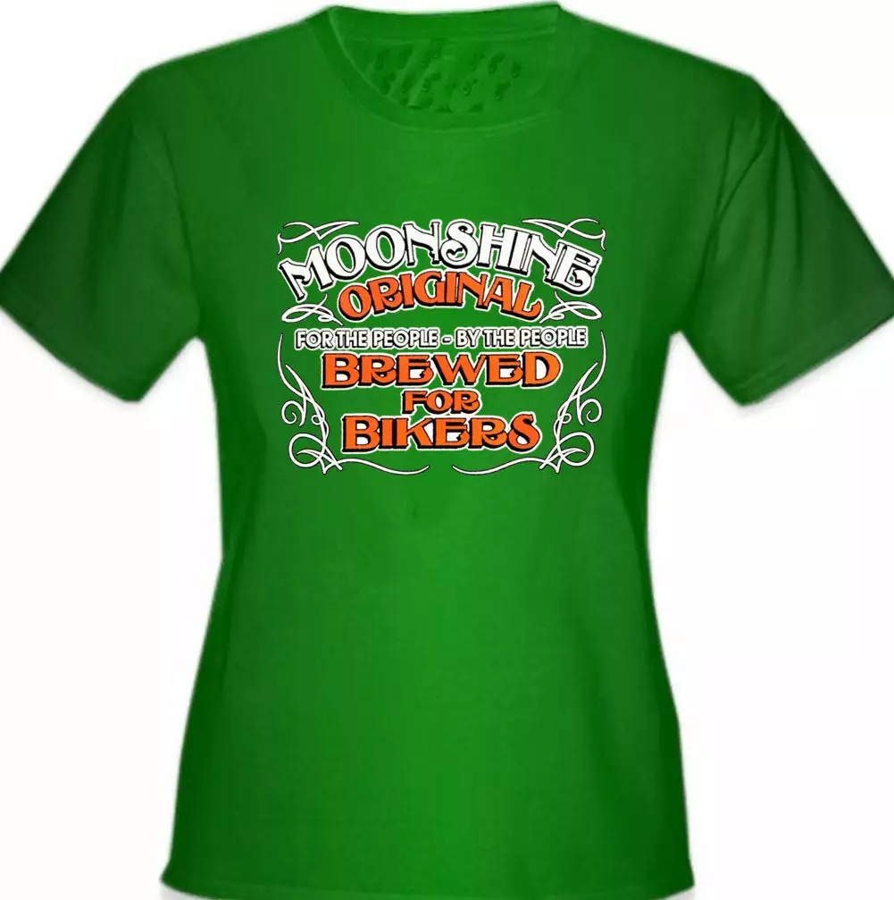 Bewild Biker Style Moonshine Brewed For Bikers Girl's T-Shirt 7 Bewild Biker Style Moonshine Brewed For Bikers Girl's T-Shirt