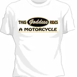 Bewild Biker Style Motorcycle Goddess Girls T-Shirt