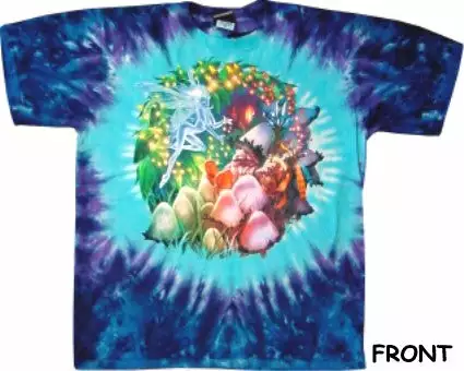 Bewild Mushroom Garden Tie Dye T-Shirt 3 Bewild Mushroom Garden Tie Dye T-Shirt