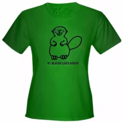 Bewild My Beaver Likes Kisses Girls T-Shirt