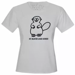 Bewild My Beaver Likes Kisses Girls T-Shirt