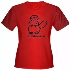 Bewild My Beaver Likes Kisses Girls T-Shirt