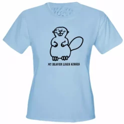 Bewild My Beaver Likes Kisses Girls T-Shirt