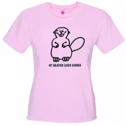 Bewild My Beaver Likes Kisses Girls T-Shirt