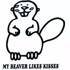 Bewild My Beaver Likes Kisses Girls T-Shirt