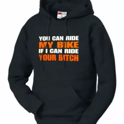 Bewild My Bike Your B*tch Adult Hoodie (Black)