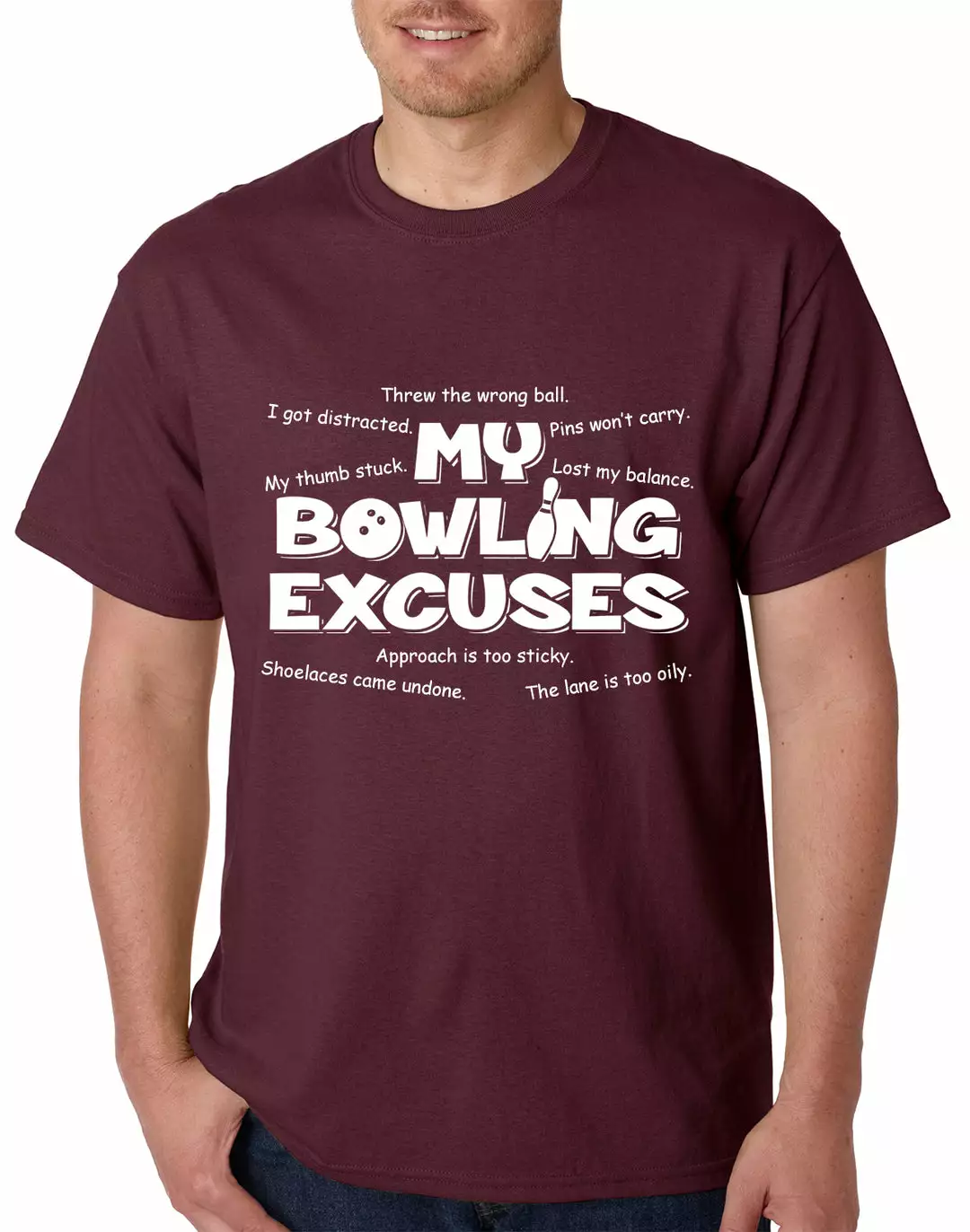 Bewild My Bowling Excuses Mens T-shirt Sport Inspiration 8 Bewild My Bowling Excuses Mens T-shirt Sport Inspiration