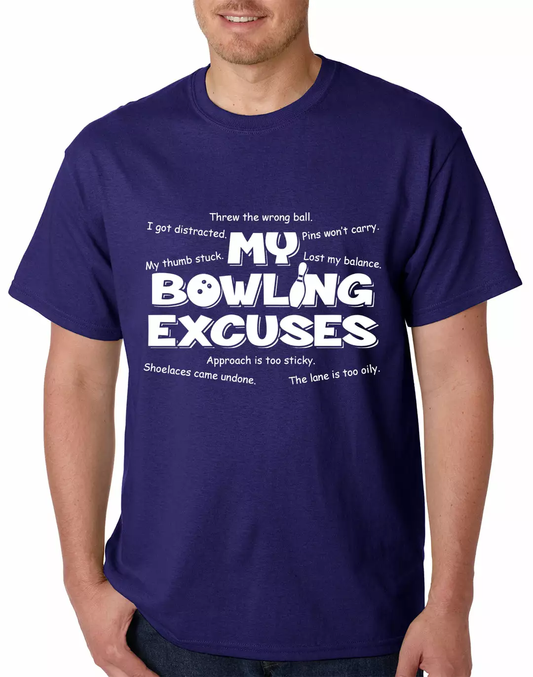 Bewild My Bowling Excuses Mens T-shirt Sport Inspiration 11 Bewild My Bowling Excuses Mens T-shirt Sport Inspiration