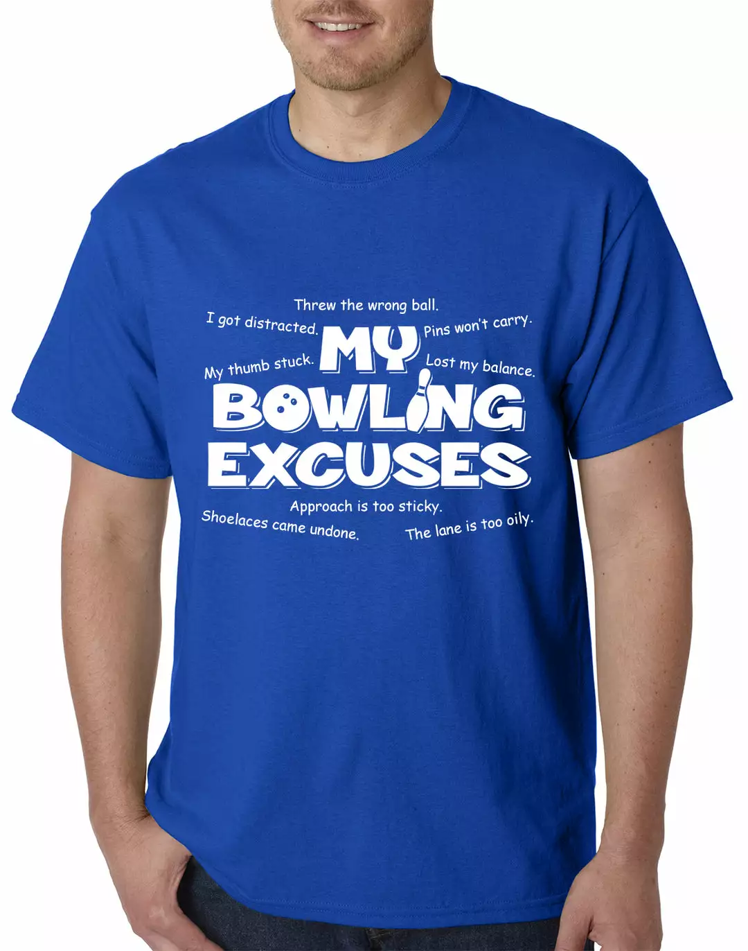 Bewild My Bowling Excuses Mens T-shirt Sport Inspiration 13 Bewild My Bowling Excuses Mens T-shirt Sport Inspiration