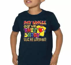 Bewild My Uncle Got Me This Shirt Kids T-Shirt