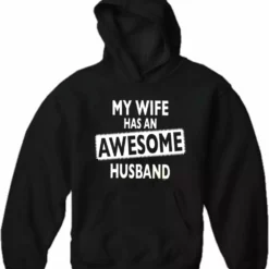 Bewild My Wife Has An Awesome Husband Adult Hoodie