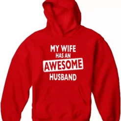Bewild My Wife Has An Awesome Husband Adult Hoodie