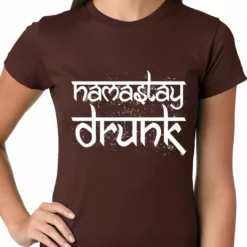 Bewild Namastay Drunk Funny Ladies T-shirt St.Patricks Day 13 Bewild Namastay Drunk Funny Ladies T-shirt St.Patricks Day