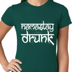 Bewild Namastay Drunk Funny Ladies T-shirt St.Patricks Day 14 Bewild Namastay Drunk Funny Ladies T-shirt St.Patricks Day