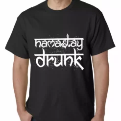 Bewild Namastay Drunk Funny Mens T-shirt