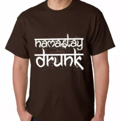 Bewild Namastay Drunk Funny Mens T-shirt