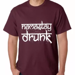Bewild Namastay Drunk Funny Mens T-shirt