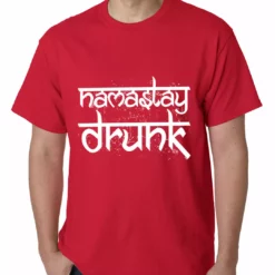 Bewild Namastay Drunk Funny Mens T-shirt