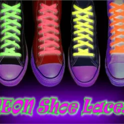 Bewild Neon & Black Light Accessories Neon Black Light Reactive Shoe Laces (Pair)