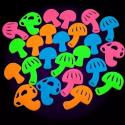 Bewild Neon Mushrooms Black Light Reactive Wall Decorations
